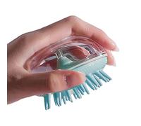 qingfeitai Masajeador de Cuero cabelludo con champú de Medusas | Cepillo para el Cuidado del Cuero cabelludo,Bonito depurador de Cuero cabelludo con cerdas de Silicona Suave para Cabello Liso húmedo