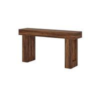 QINGGANG-0224 Consolas para Pasillo Slim Mesa Consola de 63 Pulgadas de Largo, Estilo rústico, for Entrada y Pasillo. Mesa de recibidor(Bruin)
