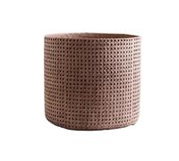 QINGGANG-0224 macetas de Interior Large Bamboo-Style Woven Nordic Terracotta Floor Planter For Indoor Plants, Lemon Trees, and Flowers(XL)