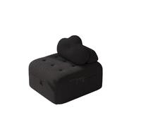 QINGGANG-0224 Sofá de salón Sofá Cama Plegable, sofá con Respaldo Ajustable Multifuncional, Adecuado for Apartamentos pequeños, Salas de Estar, dormitorios, pasillos Sillón reclinable(Negro)
