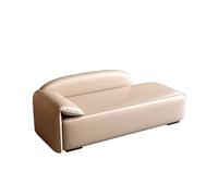 QINGGANG-0224 Tumbona Taburete de Lujo Ligero for Dormitorio, sofá Cama, Banco nórdico for Zapatos, Tienda Ropa, Chaise Longue(Beige,Pequeño)