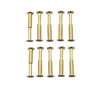 qinggw 10 Piezas H62 latón Cocina Chopper Cuchillo Mango Tornillo conexión Tubo Remache (Color : Amarillo)