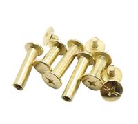 qinggw 10 Uds M5 DIY Cuchillo Tornillo patrón Decorativo Mango de Acero Remache Perno-Placa de latón Herramientas de Madera Remache Tuerca Tornillo (tamaño : M5X40mm)