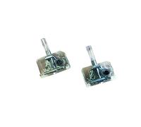 qinggw 1pair para Fujikura FSM-41S FSM-26S FSM-28S FSM-38S 36S 31S 90S Fibra Fusión Splicer Electrodo ELCT2-16B Barra de electrodos