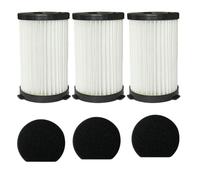 qinggw Filtro Hepa para MooSoo D600 D601 Cecotec Conga Thunderbrush 520 550 560 Ariete Handy Force 2761 2759 RBT Piezas de aspiradora (Color : 3Pcs)