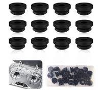 QINGHEC 30 piezas de goma para estufa de gas, patas de goma oxidada, orificios de goma, boquillas de goma, accesorios compatibles con varillas de 5 mm de Dometic Smev Thetford