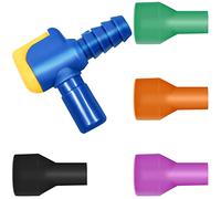 QINGLER Big Bite - Boquilla de repuesto para boquilla de vejiga de hidratación, 4 colores con 1 válvula de cierre para boquilla Hydropack y depósito de agua de mochila