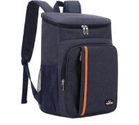 QINGLOU Mochila Nevera Isotermica, Bolsa de Picnic, Bolsa Térmica Porta Alimentos Bolsa de Compra para Picnic, La Playa, Almuerzo, Barbacoa - Mochila Grande (A.Azul Marino)