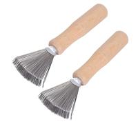qingmeng Limpiador de cepillos, 2 unidades, limpiador de cepillos para el cabello, cepillo de limpieza de peine, mini cepillo de limpieza para eliminar el vello de cepillos, peines, alfombras de baño