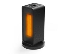 Qingning Calefactor Eléctrico Bajo Consumo Silencioso 1200W/900W | Calefactor Cerámico PTC con Oscilación Automática de 70°, Mini Calefactor Portátil para Oficina Hogar Dormitorio Baño