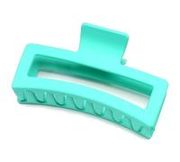 QinGoo Pinza para el pelo grande, color verde mate, elegante, accesorio para el pelo, para mujer, 1 pieza (12,7 cm x 5,3 cm, verde lago)