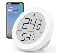 Qingping Termómetro higrómetro sensor funciona con HomeKit (solo funciona con iOS), monitor inalámbrico de temperatura y humedad interior con pantalla de tinta E para el hogar, a través de hilo o
