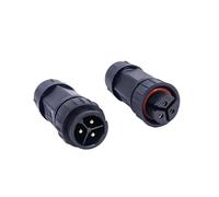 Qingqing Store Conector de Cable M19 resistente al agua IP68 20A Cable eléctrico sellado retardante 2 pines 3 pines 4 pines 5 pines 6 pines 7 pines 8 pines enchufe de Cable de luz (Size : 7 Pin)