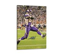 QINGSDEC Pósteres aplicables a Adrian Peterson, lienzo de pintura al óleo, pintura decorativa, póster decorativo para colgar en el hogar, sala de estar, dormitorio, comedor, pared, 40 x 60 cm, estilo