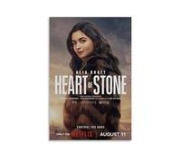 QINGSDEC Pósteres aplicables a Gal Gadot Corazón de Piedra Lienzo Pintura al óleo Pintura Decorativa Arte Póster Colgante Pintura Hogar Sala Dormitorio Comedor Pared 40 x 60 cm Estilo Sin Marco