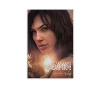 QINGSDEC Pósteres aplicables a Gal Gadot Corazón de Piedra Lienzo Pintura al óleo Pintura Decorativa Arte Póster Colgante Pintura Hogar Sala Dormitorio Comedor Pared 20 x 30 cm Estilo Sin Marco