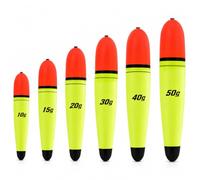 QingWing 6 Piezas Flotadores para Pesca, 10g 15g 20g 30g 40g 50g | EVA Flotadores de Pesca, Boyas para Pescar para Agua Salada Dulce Largo Lanzamiento Carpa Lubina