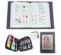 QingWing Embroidery Stitch Book, kit Bordado Principiantes con Herramientas