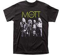 QINGXIANG Mott The Hoople Young Dudes Pose Men T-Shirt Black L