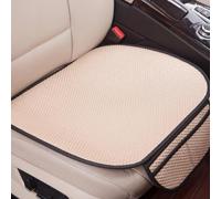QingxingFa Almohadilla Antideslizante para Asiento de Coche para Verano,Cubierta de Asiento de Coche,Cojín de Asiento de Coche Antideslizante de Seda de Hielo (Beige,Asiento Delantero 2 Piezas)