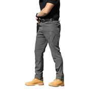 QingxingFa Pantalones Tácticos Impermeables, Pantalones Cargo De Camuflaje para Hombres, Pantalones Tácticos De Senderismo para Hombres (Gris 2,XL)