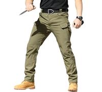QingxingFa Pantalones Tácticos Impermeables, Pantalones Cargo De Camuflaje para Hombres, Pantalones Tácticos De Senderismo para Hombres (Verde,4XL)