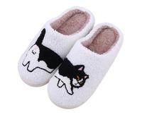QingxingFa Pantuflas De Perro Salchicha Para Mujer, Cómodas Pantuflas De Perro Salchicha, Pantuflas De Felpa Suave Para Casa, Antideslizantes (40-41,C)