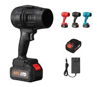 QingxingFa Turbo Jet Soplador, plumero de aire inalámbrico Turbo Super Power, soplador de chorro portátil, mini soplador de polvo violento portátil, soplador de secado de coche (negro)