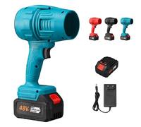 QingxingFa Turbo Jet Soplador, plumero de aire inalámbrico Turbo Super Power, soplador de chorro portátil, mini soplador de polvo violento portátil, soplador de secado de coche (azul)