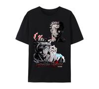 Qingyee Jujutsu Anime Kaisen Cotton T-Shirt,Itadori Yuji Crew Neck Short Sleeve Shirt
