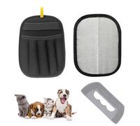 QINGYIWL 2 Piezas Guante Removedor Pelo Mascotas, Guantes para Quitar Pelos de Gato con Cepillo Quita Pelo Mascota, Manopla Quita Pelos Mascota para Ropa, Sofás y Alfombras (24 x18 cm)