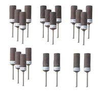 QINGYIWL 20 Piezas Tambores de Lijado para Dremel, 180/240/400/600/800/1000 Mangas de Lijado con Vástago 3 mm para Lijar y Pulir