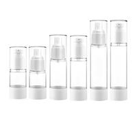 QINGYIWL 6 Dispensadores Vacíos Sin Aire, Portátil, Rellenable, Botellas de Viaje para Rellenar con Bomba, Juego de Viaje para Cosméticos, Loción, Crema, Gel