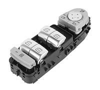 QingYyunsm - Interruptor de control de elevación, botón eléctrico ventana, Mercedes-Benz, clase C, sedán W205, color plateado IP68, 1 vía, 1 posición, 1 unidad