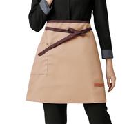 QINGZY Delantales Corto de Cintura, Delantal de Cintura de Media con Bolsillo, Delantal de Cocina Corta, DElantal Corto de Camarero para Hombre y Mujer, para Café Restaurante Cocineros Barista (Café)