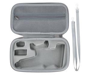 QINGZY Funda Rígida Impermeable para dji Osmo Mobile 7/7P/SE, Estuche Protector Antigolpes con Correa Ajustable, Bolsa de Protección para Almacenamiento, Gimbal Caseen de Viaje de PU+EV Licra (Gris)