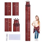 QINGZY Tabla de Altura Infantil de Madera, Medidor de Crecimiento para Niños y Niñas 70-170cm, Decoración Habitación Bebé e Infantil, Regalo de Nacimiento o Bautizo