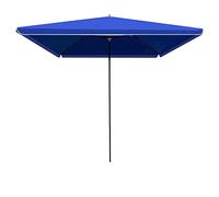 Qinhaixi CLSDRZC Cafes Comercial Garden Parasol paraguas con 4 costillas resistentes Protección de Sunshade para mesa de playa azul rojo 3x3m