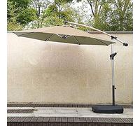 Qinhaixi CLSDRZC European Style Roman Umbrella Garden Parasol con toldo de aluminio de manivela manual adecuado para la piscina de playa Patio de la terraza Plegado al aire libre Parasol ， Red ),