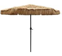 Qinhaixi CLSDRZC PARASOLS 8.9 pies / 2.7m playa de playa paja Parasol sombreador de sol impermeable al aire libre para piscina de jardín paraguas de patio
