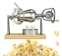 Qinhaixi Fabricante de Palomitas de maíz de 300 ml, 304 máquina de Palomitas de maíz Manual de Acero Inoxidable, Regalo de Palomitas de maíz Vintage para la Fiesta de Navidad Halloween