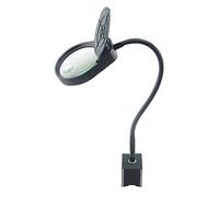Qinhaixi Magnificadores de Escritorio Muplemería para la máquina magnética Trabajo de Reparaciones electrónicas Aumento Plegable con luz LED