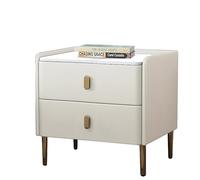 Qinhaixi Mesas de Noche, Mesa de mesas de Noche Minimalista Moderna con cajones: una Mesa Auxiliar Resistente y fácil de ensamblar para Dormitorio, Armario, Oficina y Dormitorio Universitario