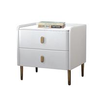 Qinhaixi Mesas de Noche, Mesa de mesas de Noche Minimalista Moderna con cajones: una Mesa Auxiliar Resistente y fácil de ensamblar para Dormitorio, Armario, Oficina y Dormitorio Universitario