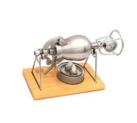 Qinhaixi Popcorn Cannon Mini Popcorn Maker280ml Pequeña máquina Tradicional de Palomitas de Palomitas de Acero Inoxidable Tradicional, Puede Colocar maíz, arroz, Frijoles Negros, etc.