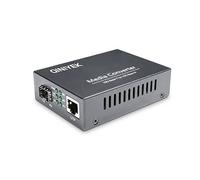 QINIYEK Convertidor de medios Ethernet 10G, 1 ranura 100M/1G/2.5G/5G/10GBase-T RJ45 a 1 ranura 10GBase-X SFP+, soporta módulo SR/LR/10G-T de 10G, convertidor de medios UTP de fibra Ethernet de 10G a