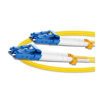 QINIYEK OS2 LC a LC Fiber Patch Cable, 9/125 μm Single Mode SFP Fiber Duplex, cable de fibra óptica para SMF SFP transceptor, enrutador, redes de fibra y más, 2 m (6,56 pies)