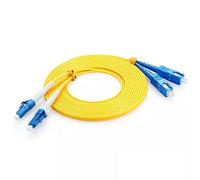 QINIYEK OS2 LC a SC Fiber Patch Cable, 9/125 μm Single Mode SFP Fiber Duplex, Cable de Fibra óptica para SMF SFP transceptor, enrutador, Redes de Fibra y más, 4 m (13,12 pies)