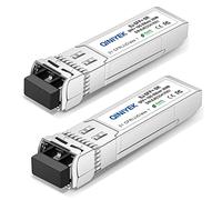 QINIYEK Transceptor 10GBase-SR SFP+,módulo LC SFP+ multimodo 10G,MMF de 850 NM,hasta 300 m,Compatible con Cisco SFP-10G-SR,Ubiquiti UF-MM-10G,Fortinet,Mikrotik,Netgear,Supermicro (Paquete de 2)