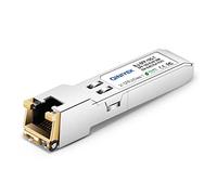 QINIYEK Transceptor 10GBase-T SFP+,transceptor de Cobre 10G SFP+ RJ45,Compatible con Cisco SFP-10G-TS,Ubiquiti UniFi UF-RJ45-10G,Netgear AXM765,Mikrotik,Fortinet,Supermicro,hasta 30 m (Paquete de 1)
